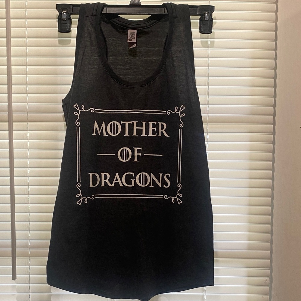 Daenerys Targaryen Mother of Dragons Charcoal Tank by Instant Message
